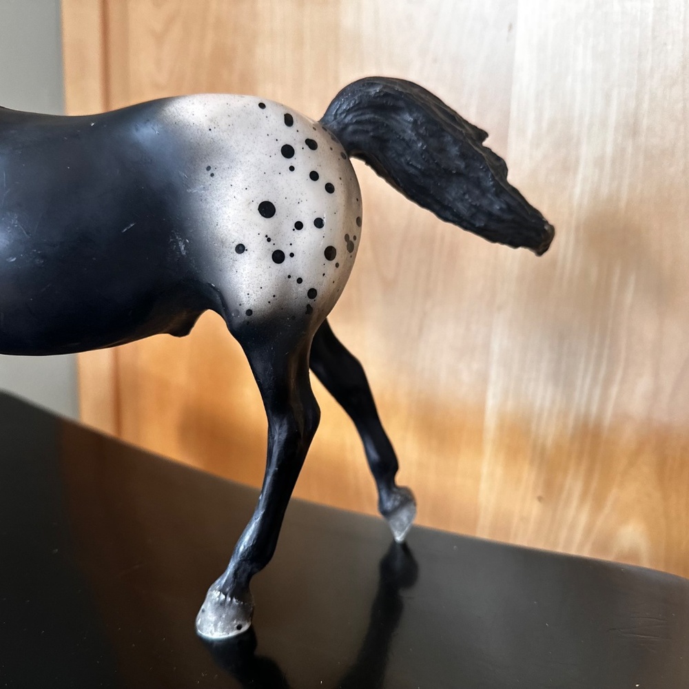Vintage Breyer Running Stallion Black Appaloosa #127 - Picture 11 of 15